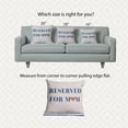 thumbnail image 5 of 18" x 18" Simply Daisy Reserved for Mom Word Pillow Indoor/Outdoor Pillow, Nautical Navy Qty 1, 5 of 6