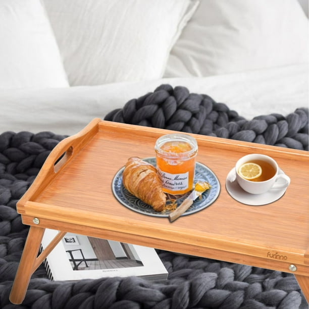 Furinno DaPur Bamboo Serving Tray with Legs FK8885