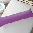 thumbnail image 5 of Ntbay Silky Satin Body Pillowcase for Hair and Skin, Ultra Soft Cozy Long Body Pillow Cover with Zipper Closure, 20" x 54", Purple, 5 of 5