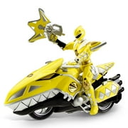 Power Rangers Dino Thunder: Yellow Raptor Cycle With 5-inch Figure