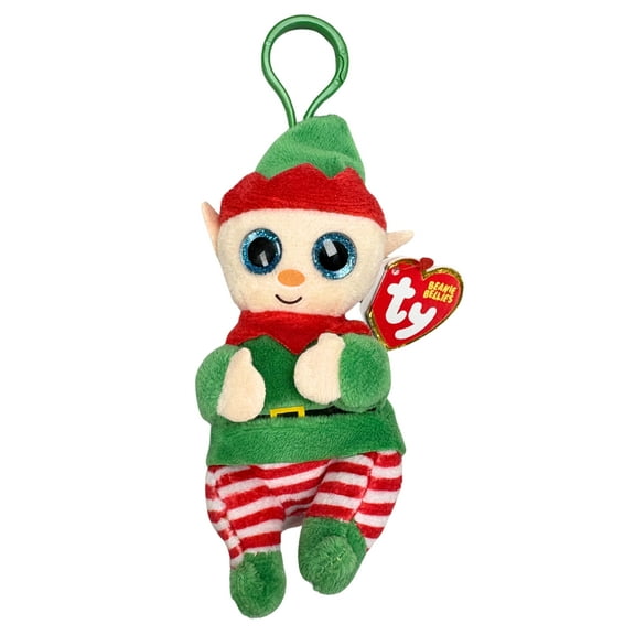 TY Beanie Bellies - ELFONZO the Christmas Elf (Key Clip - 5 inch)