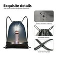 thumbnail image 6 of Kdxio Peggy's Cove Lighthouse Print Drawstring Backpack Bag,Waterproof Draw String Back Sack, Gym Drawstring Bags Swim Bag For Unisex, 6 of 9