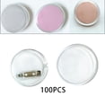 thumbnail image 6 of 100 Pieces Acrylic Design Button Pin Badge, Round Lightweight Transparent for 25mm, 6 of 8