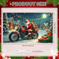 thumbnail image 2 of Decorative Design Merry Christmas Banner Holiday Santa Claus Polyester Material Decorative Gift for Christmas Party Winter Celebration Home Decoration, 2 of 9