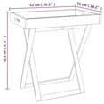 thumbnail image 6 of vidaXL Folding Tray Table 20.5"x14.2"x22.2" Solid Wood Walnut, 6 of 6