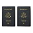 thumbnail image 3 of Set of 2 Heavy Duty Clear Vinyl Plastic Passport Cover Holder Travel MADE IN USA, 3 of 4