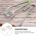 thumbnail image 3 of LEORX 1Set Professional Bbq Tong Silver Durable Multi-Function Grill Fork for Outdoor Barbecue, 3 of 5
