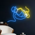 thumbnail image 2 of Handmadetneonsign Saxophone Neon Sign, Man Playing Saxophone Wall Decor, Saxophone Music Wall Decor, 2 of 5