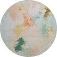thumbnail image 2 of Addison Rugs Mayfield Premium Machine Washable Transitional Abstract Peach Round Rug, 8' x 8', 2 of 6