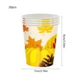 thumbnail image 3 of Nkmbld 20Pcs Disposable Thanksgiving Table Dinnerware Set, Pumpkin Maple Leaf Disposable Dinnerware with Paper Plates, Napkins, and Cups for Thanksgiving Autumn Harvest Party Supplies, 3 of 8