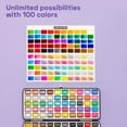 thumbnail image 3 of ARTISTRO 100 Color Watercolor Paint Set - Portable Paint Art Kit with Palette and Brush Pens - Travel Water Color Set for Adults, Professionals, Kids - Art and Painting Supplies - Gift Idea, 3 of 5
