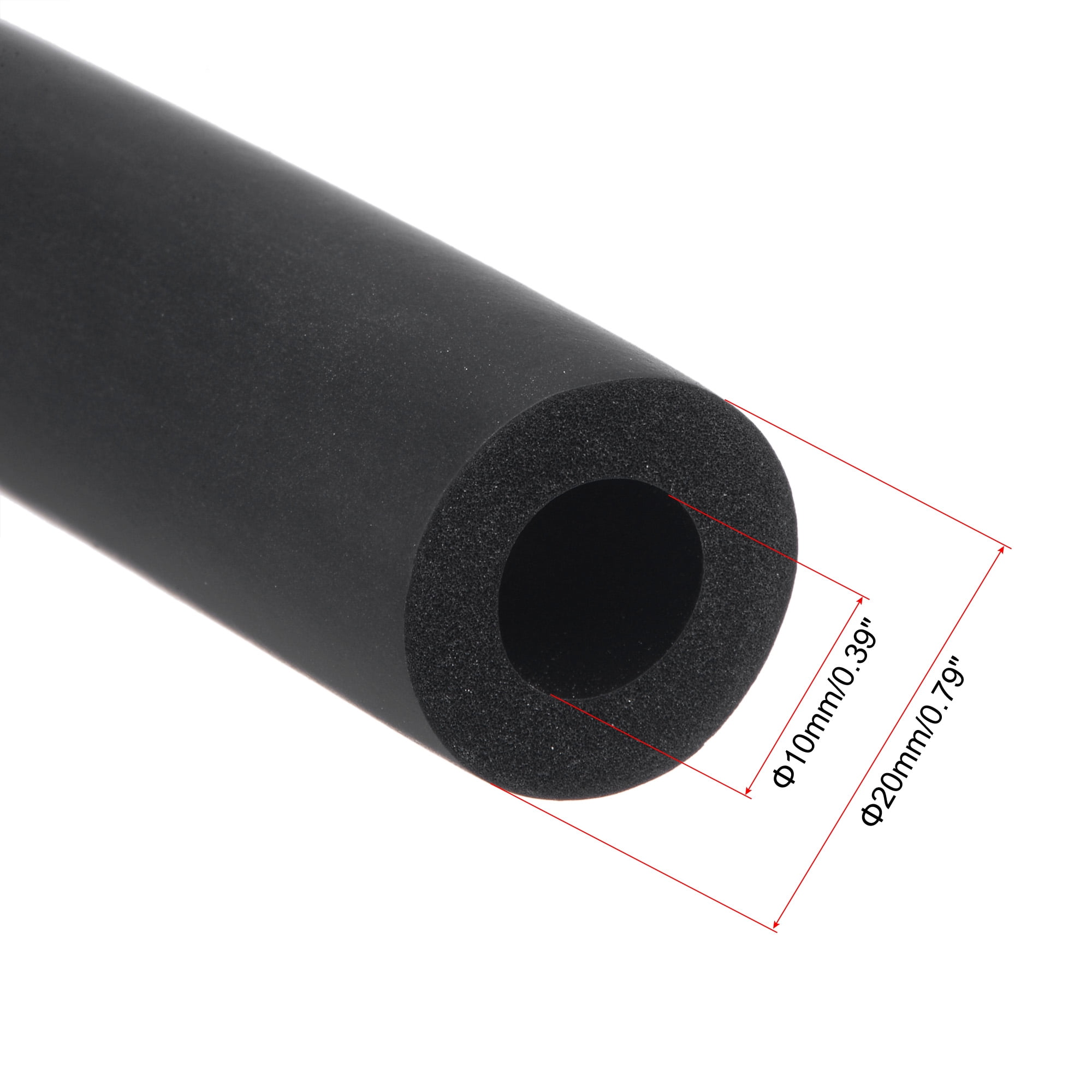 Unique Bargains Foam Tubing for Handle Grip Support and Insulation 3/8"(0.40") ID