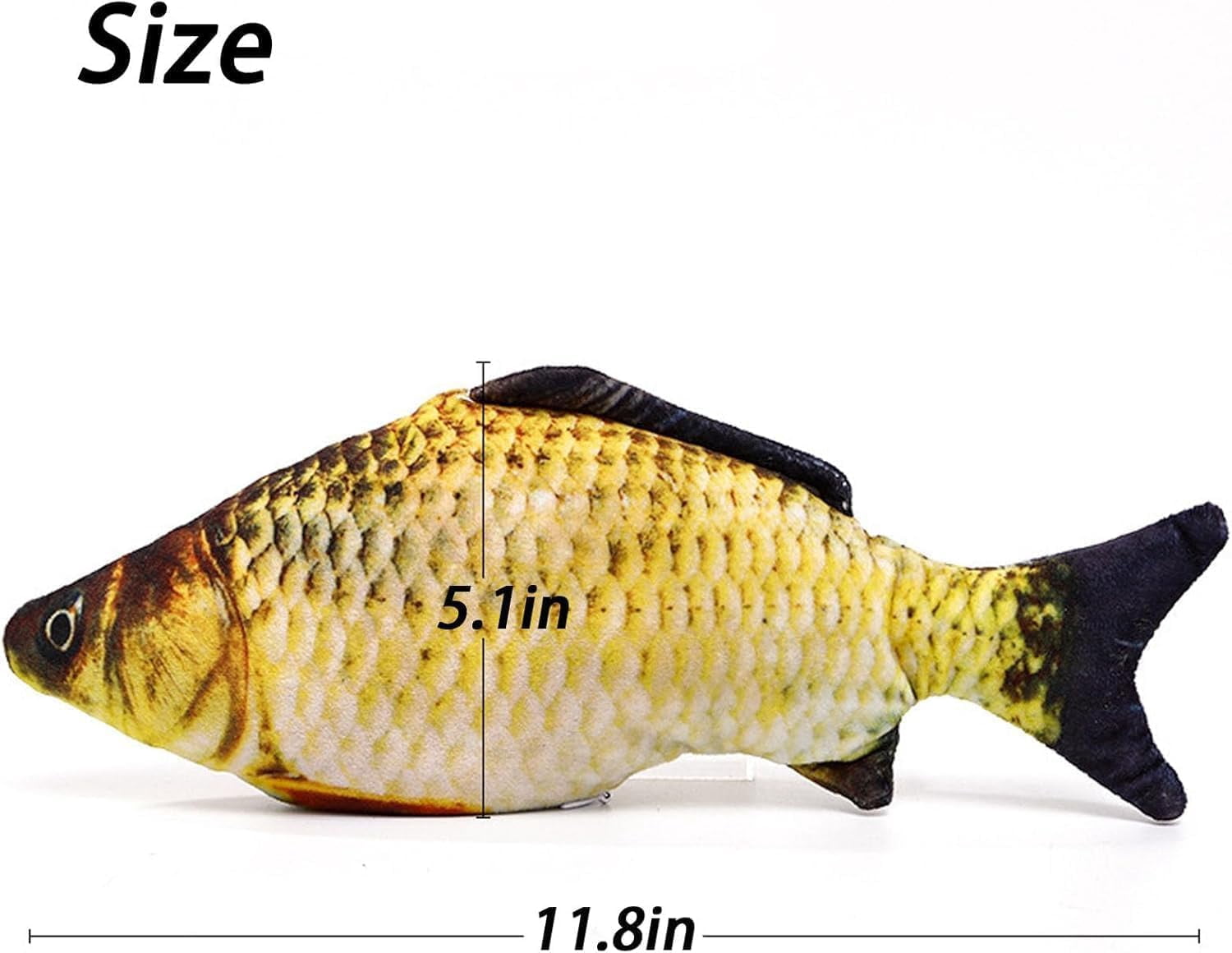 2026 New Small Floppy Fish Cat Toy, Moving Fish Cat Toys for Indoor Cats, Electronic Cat Toys Rechargeable, Interactive Chew & Kicker Toys, Interactive Cat Toys for All Breeds