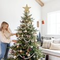 thumbnail image 4 of Christmas Tree Star, Christmas Star for Tree Gold Christmas Tree Decoration Star Topper, Glitter Pentagram Christmas Tree Star Ornament for Home Party Christmas Tree Decoration, 4 of 5