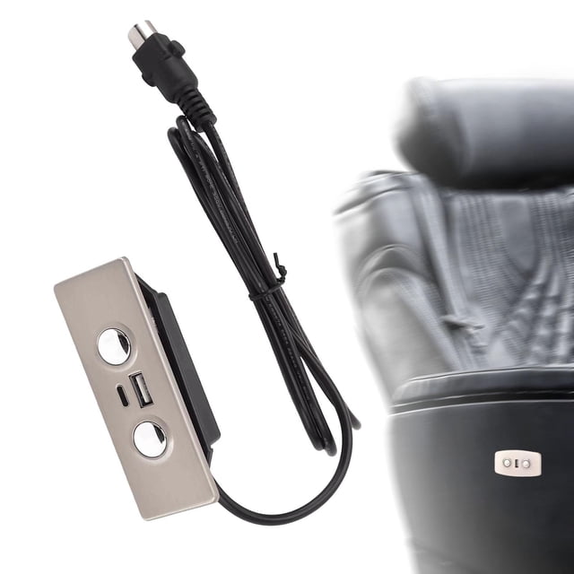 Controlador de sillón reclinable eléctrico, controlador de sofá eléctrico, control manual, universal, 2 botones, fácil instalación para casa, oficina, Cuadrado
