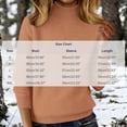 thumbnail image 3 of biudgviw Turtleneck Tops for Women Classic Fit Long Sleeve Sweaters Comfortable Loose Fit Knit Pullover Fall Winter Clothes(Orange,Medium), 3 of 5