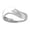 10K White Gold, variant on Araiya Fine Jewelry Sterling Silver Round-shape Lab Grown Diamond Fashion Promise Anniversary Ring (1/3 Cttw, D-F Color, VS1 Clarity) Size 10