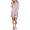thumbnail image 2 of Doublju Women's Long Sleeve Button Down Nightgown Sleepwear Pajama Dress (Plus Size Available), 2 of 4
