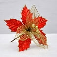 thumbnail image 1 of EIMELI Artificial Flowers Cloth Glitter Pointed Decorations Christmas Tree Ornaments, 1 of 6