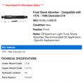 thumbnail image 2 of Front Shock Absorber - Compatible with 1975 - 1986 Chevy C10 1976 1977 1978 1979 1980 1981 1982 1983 1984 1985, 2 of 2