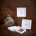 thumbnail image 6 of 6Pcs White Gemstone Display Box with Sponge Cushion Gift Boxes Clear Window Box for Jewelry Packing（2.8"x2.8"x0.8"）, 6 of 9