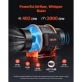 thumbnail image 4 of VEVOR Inline Duct Fan, 402 CFM 6 inch EC Motor Exhaust Ventilation Fan with 10-Speed, PWM Controller, App Control, Temperature Humidity Sensor, Cooling for Grow Tent, 4 of 9