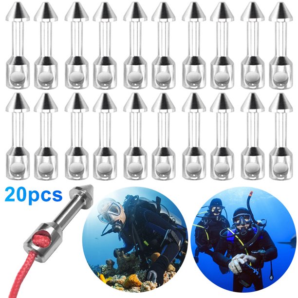 2x Clavo Espoleta Banda Acero Inoxidable para Aparejos Pesca Submarina