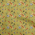 thumbnail image 1 of oneOone Rayon Lime Green Fabric Sports Craft Projects Decor Fabric Printed By The Yard 56 Inch Wide, 1 of 4