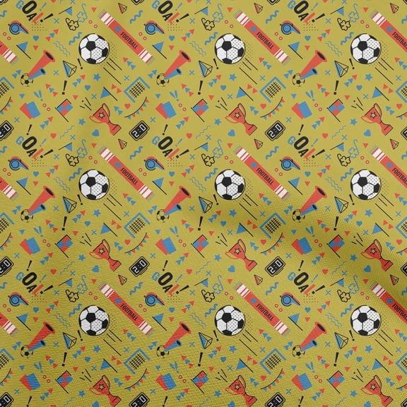 oneOone Rayon Lime Green Fabric Sports Craft Projects Decor Fabric Printed By The Yard 56 Inch Wide