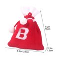 thumbnail image 3 of Fiudx Bolsas de Dulces Navideñas con Letras, Diseño de Punto Bordado, Decoración Navideña Personalizada, Adornos Versátiles para El Árbol, Porta Tarjetas de Regalo, Fáciles de Colgar, Decoración Fest, 3 of 5