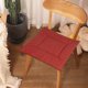 thumbnail image 4 of Cojín de lino multicolor para silla - Cojín cuadrado de 40 x 40 cm para comedor, oficina y salón - Suave, duradero y lavable - Gris, caqui, verde, azul, marrón, rosa, naranja, morado y vino, 4 of 7