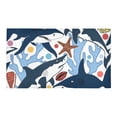 thumbnail image 2 of YUSDECOR Sharks Starfishes Doormat Non-slip Bath Mat Floor Mat 30x18 inch, 2 of 3