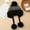 Black (Furball), variant on 1 piece Women's Winter Warm Fleece Hat with Fluffy Ears and Ball Lightweight Warm Hat Suitable for Outdoor Activities, Christmas, New Year, Daily Winter Wear