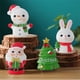 thumbnail image 5 of Puntoco Adornos de madera brasileña, decoración navideña, adornos pequeños de resina, microescenario de nieve para Navidad, regalo en forma de complemento, 5 of 5