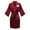 Red, variant on TIMIFIS Valentine's Day Gift Women's Short Silky Robes Bridesmaid Bride Party Satin Robes Sleepwear Plus Size Wedding Bridal Party Loungewear Dressing Gowns with 3/4 Sleeve - Flash