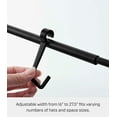 thumbnail image 3 of Yamazaki Home Hat Hanging Organizer, Black, Steel, Supports 5.5 pounds, Adjustable, 3 of 7