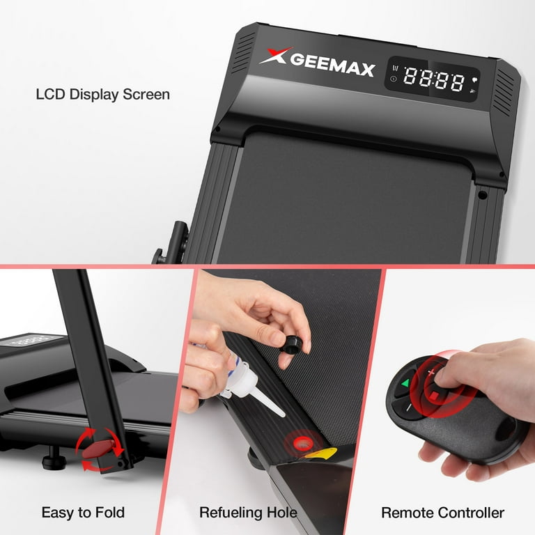 Geemax 2 in 1 Foldable Treadmill, 3.0HP, Under Desk, 265lbs Geemax 2 in 1 Foldable Treadmill, 3.0HP, Under Desk, 265lbs