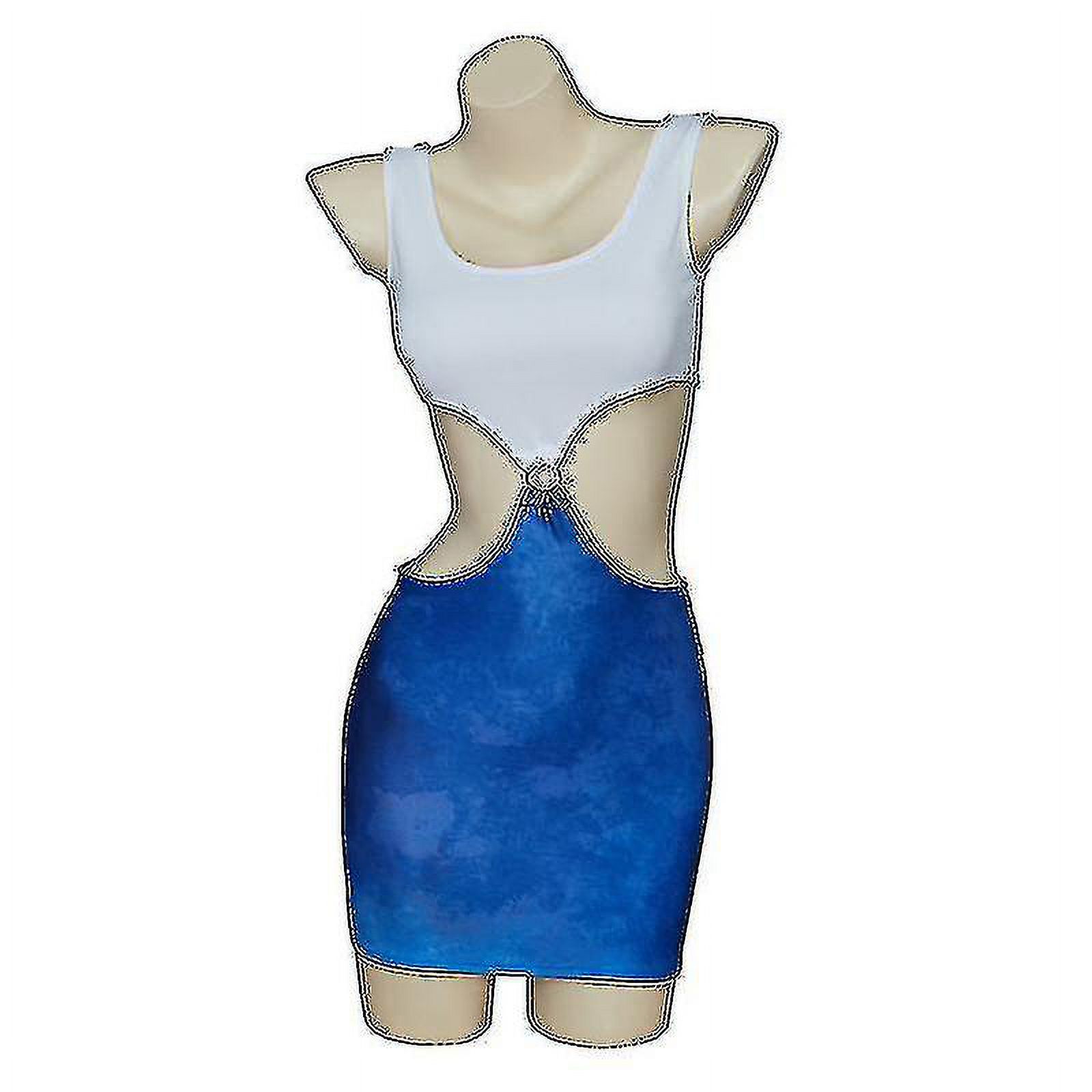Movie Pretty Woman Julia Roberts Cosplay Vivian Ward Blue Bare Waist Tie-dye Cutout Dress
