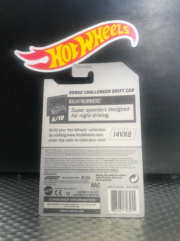 2019 hot wheels dodge challenger drift car