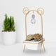 thumbnail image 3 of Soporte para plantas, estante de cerámica para flores con forma de animal simple, estante para macetas, funcionalidad inteligente, 3 of 9