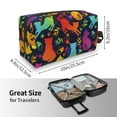 thumbnail image 3 of Uemuo Colorful Cats Pattern Portable Toiletry Bags with Handle, Waterproof travel Make up Bags for Women, Large Capacity Travel Cosmetic Bags, 3 of 9