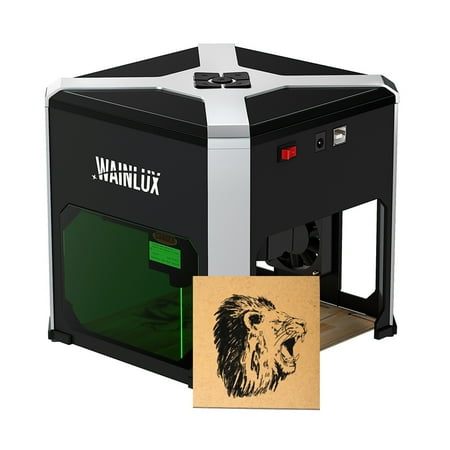 K6 Portable Laser Engraver Cutting Engraving Household Marking Machine Support Wireless BT Mobile Phone App Control Offline Engrave for Business Logo ID Tag Birthday Gift DIY Wood Ceramic