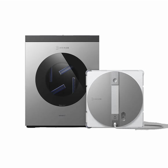 ECOVACS WINBOT W3 Omni Robot Window Cleaner with Auto-Clean Station, WIN-SLAM 5.0, Triple Spray & 12-Level Protection