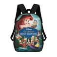 thumbnail image 1 of Mi Pequeña Sirena Ariel Princesa-theme Backpack, Campus style schoolbag Bookbag with Adjustable Shoulder Straps And Large Zip Compartment, Unisex Travel Bags., 1 of 6