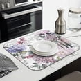 thumbnail image 3 of Microfibre Drying Mat for Kitchen Pioneer Dish Drying Drainer Mat Absorbent Colorful Floral Drying Mat Washing Up for Glass, Plate & Cup 16inch X 18inch, 3 of 7
