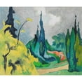 thumbnail image 3 of Heinrich Nauen 14x12 Black Modern Framed Museum Art Print Titled - Park Dilborn (1925-1930), 3 of 5