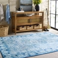 thumbnail image 2 of SAFAVIEH Martha Stewart Cory Floral Machine Washable Area Rug, Blue/Beige, 5' x 8', 2 of 11