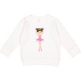 thumbnail image 2 of Inktastic Ballerina with Two Buns Toddler Sweatshirt, 2 of 4