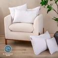 thumbnail image 3 of Bare Home 12"x24" Pillow Inserts, Decorative Rectangle Pillow Insert for Sofa/Couch, Set of 2, White, 3 of 9