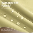 thumbnail image 4 of Snubbull Gazebo Curtains with Zippers for 12x16ft Gazebo, 4 Panels Waterproof Outdoor Privacy Sidewalls, Replacement Curtains for Patio Canopy with Tiebacks, Light Yellow, Only Curtain, 4 of 11